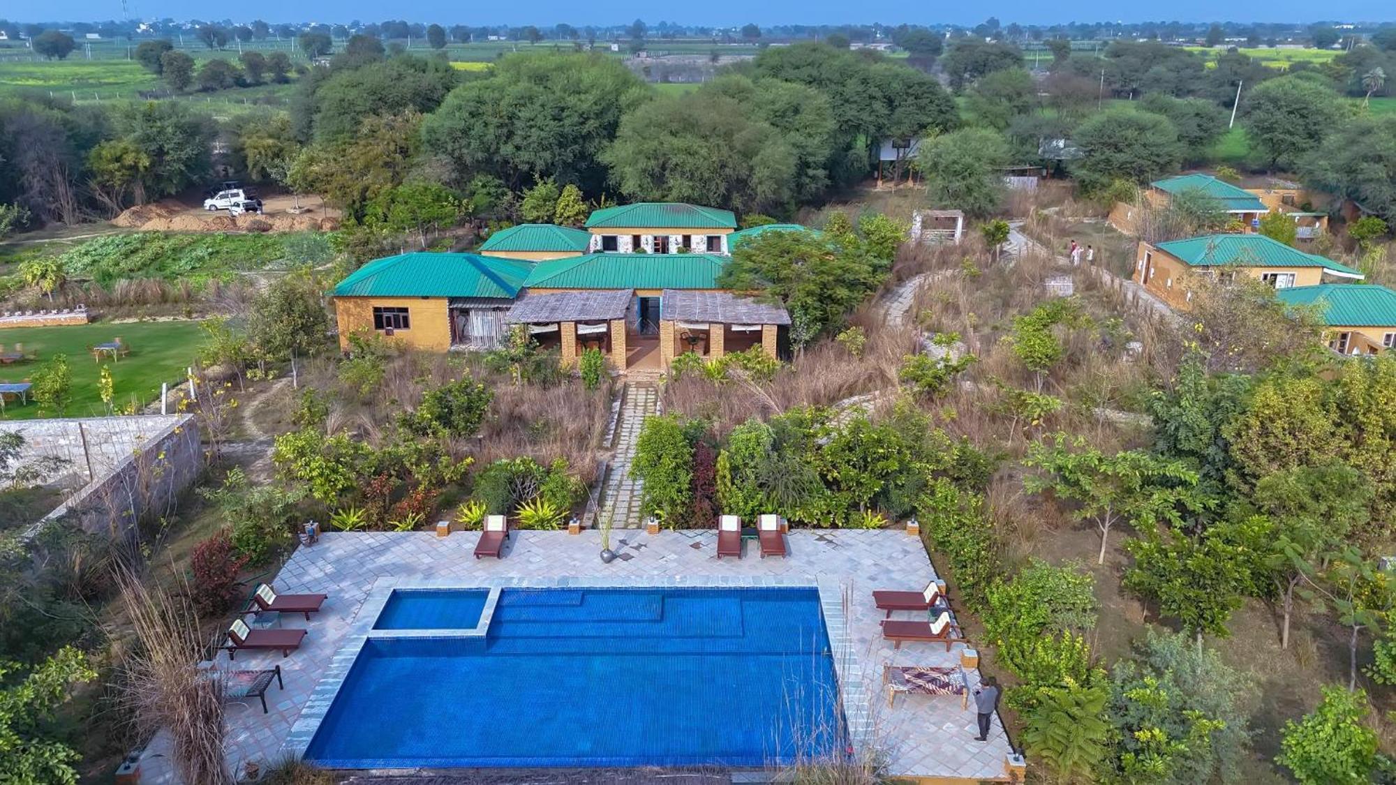 Bagh Serai - Rustic Cottage With Private Pool Савай-Мадхопур Экстерьер фото